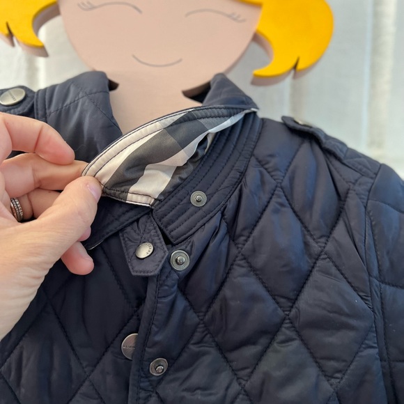 Burberry quilted size 5 jacket Navy Blue - Picture 2 of 5